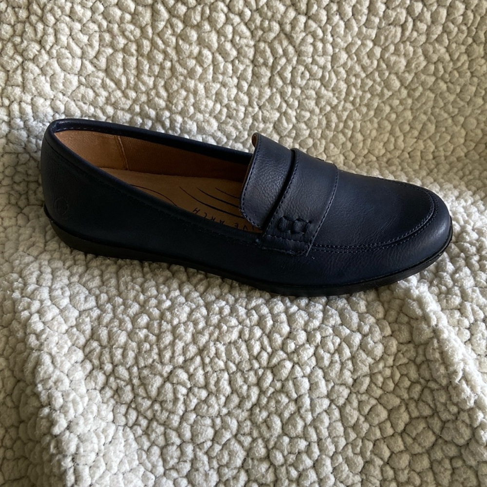 LIFE STRIDE LIKE NEW NICO NAVY LOAFERS SZ 6.5 M